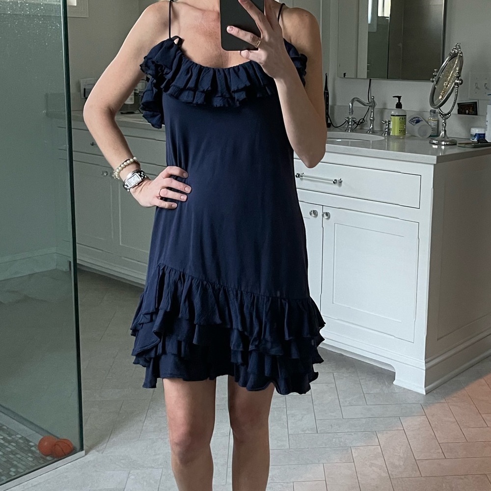 Rugby Ralph Lauren spaghetti strap ruffle dress